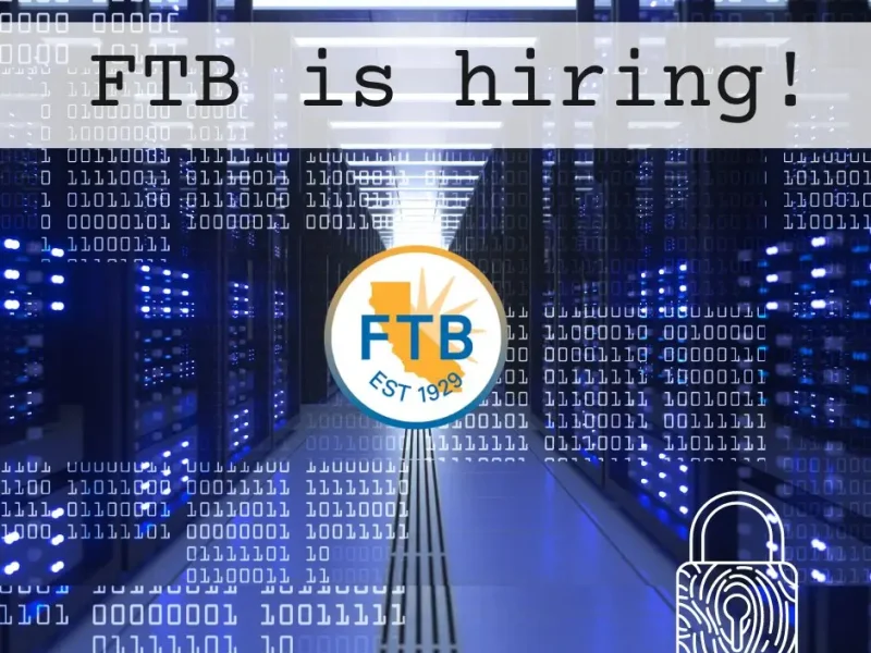FTB is hiring! Cybersecurity Intelligence Specialist needed. For more informatio...