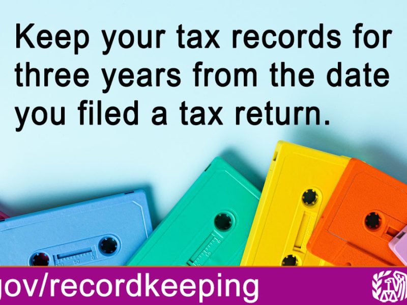 Good records can help you keep track of your expenses,