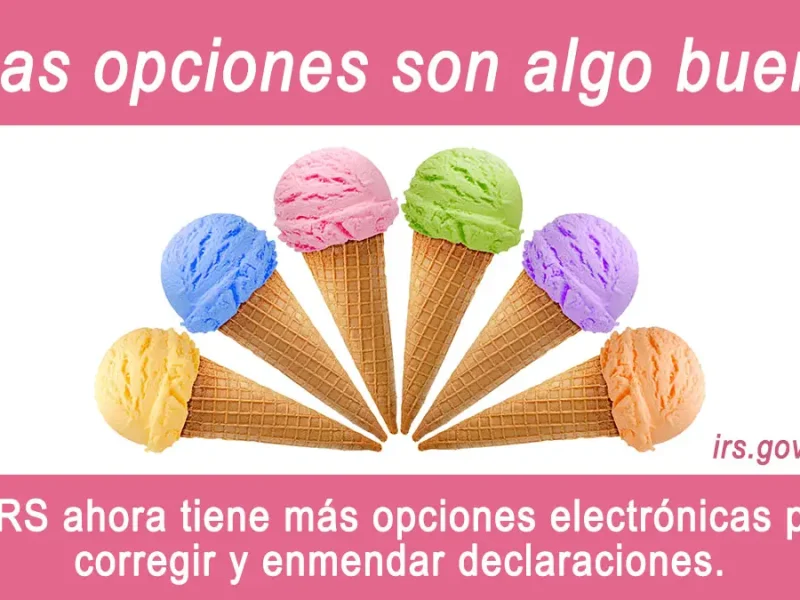 #IRS: Ahora pueden enmendar más formularios electrónicamente: Formulario 1040-NR...