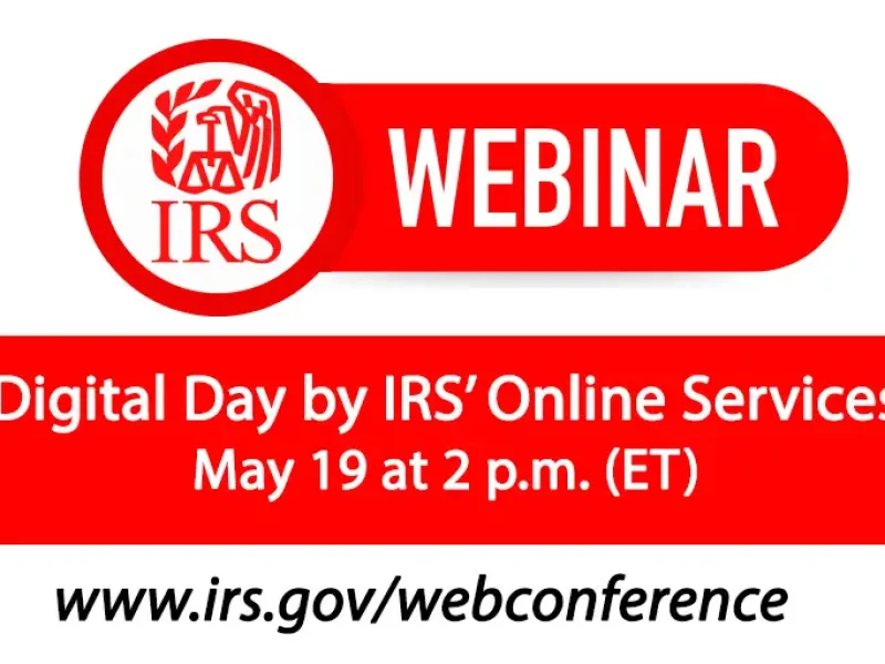 #IRS is offering a webinar called ‘Digital Day by IRS’ #IRS is offering a webinar called ‘Digital Day by IRS’