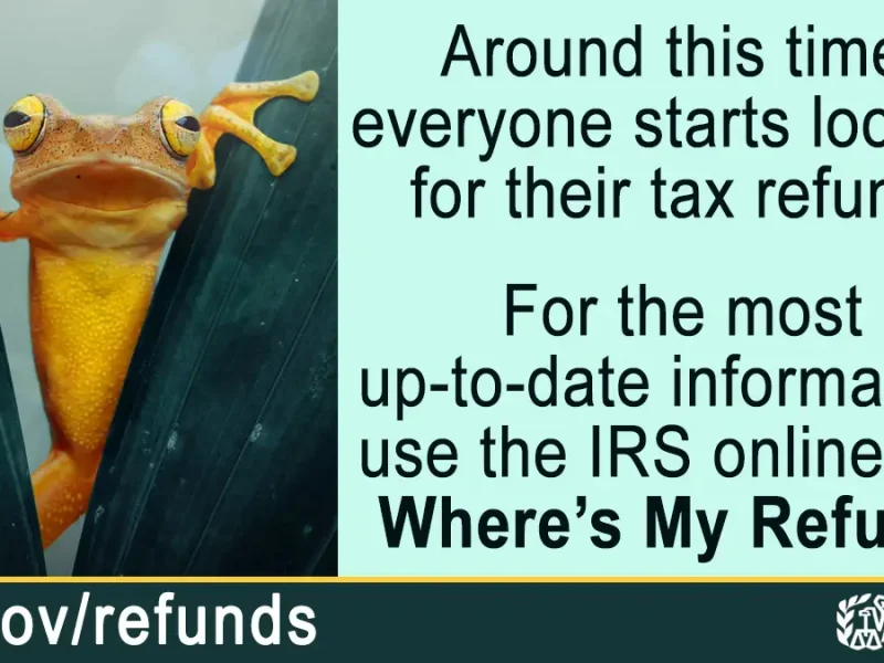 Looking for the status of your tax refund? Use “Where's