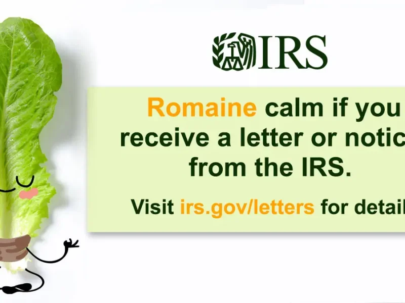 Receive a letter or notice from the #IRS? Romaine calm,