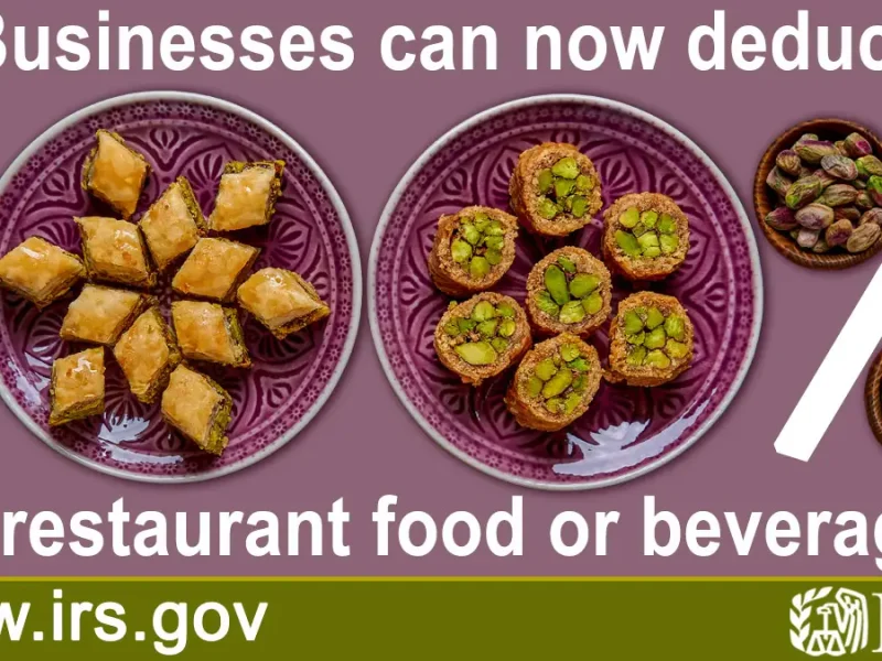 Remember: A temporary exception allows businesses a 100% tax deduction Remember: A temporary exception allows businesses a 100% tax deduction