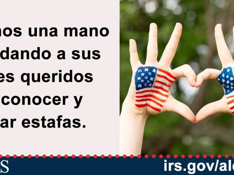 Su factura de impuestos NO debe pagarse con una tarjeta