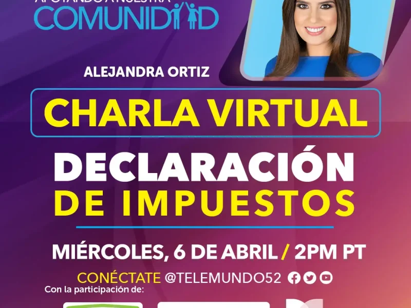 ¿Tiene preguntas sobre su declaración de impuestos? Acompañe @aleortizchagin.tv ...
